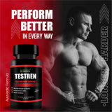 Bhumija Lifesciences Testosteron-Booster, Nahrungsergänzungsmittel zur Steigerung von Energie und Konzentration für Männer (1 Flasche, 60 Kapseln)