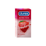 Durex Extra Thin Wild Strawberry Flavoured Condoms
