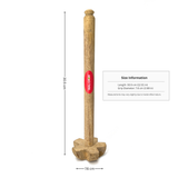 Walgrow Wooden Dal Stirrer / Mixing Mathni – Traditional Manual Wooden Stirring Tool for Dal & Curries (12-Inch, Natural Wood)