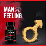 Walgrow Testosterone Booster Enhancement Energy and Focus Strength Supplement for Men's/Male (1 Bottle, 60 Capsules) - Walgrow.com