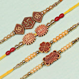 Assorted Exclusive Design Dora Rakhi With Roli & Chawal (Set Of 12, Multi) - Walgrow.com