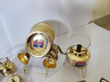 Brass Modern Miniature Mini Kitchen Tableware Toy For Kids (Set Of 60 Pieces, Golden) - Walgrow.com