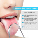 Dental Oral Care Tongue Scrapers Cleaner Tool Bamboo Copper (Plastic & Stainless Steel) - Walgrow.com