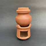 Earthen Doll House Clay/Terracotta Miniature Kitchen Set For Kids Playing (Set Of 11 Pieces, Brown) - Walgrow.com