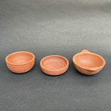 Earthen Doll House Clay/Terracotta Miniature Kitchen Set For Kids Playing (Set Of 11 Pieces, Brown) - Walgrow.com