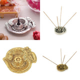 Handcrafted Metal Religious Om Shaped Incense/Agarbatti Stick Holder - Walgrow.com