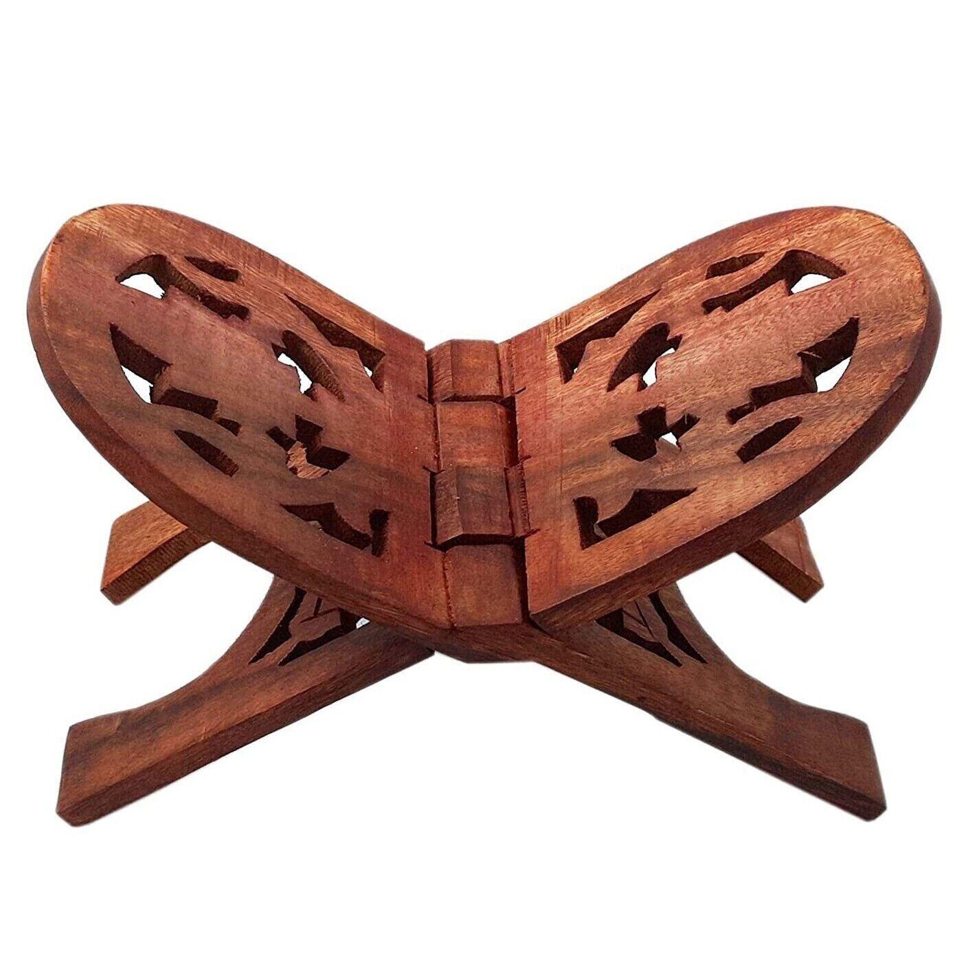 Handmade Assorted Wooden Polished Rehal/Qur'an Stand For Reading Books (Brown) - Walgrow.com