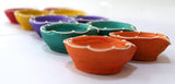 Handmade Colorful with Swastik Earthen Terracotta Oil Lamp/Diyas For Lighti - Walgrow.com