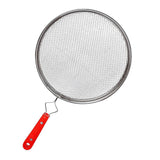 High Grade 304 Stainless Steel Round Flat Grill Roaster Net with Handle (Silver) - Walgrow.com