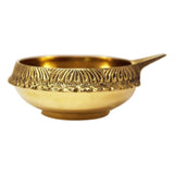 Hinduism Brass Religious Kuber Diya/Deepak/Oil Lamp (Golden) - Walgrow.com