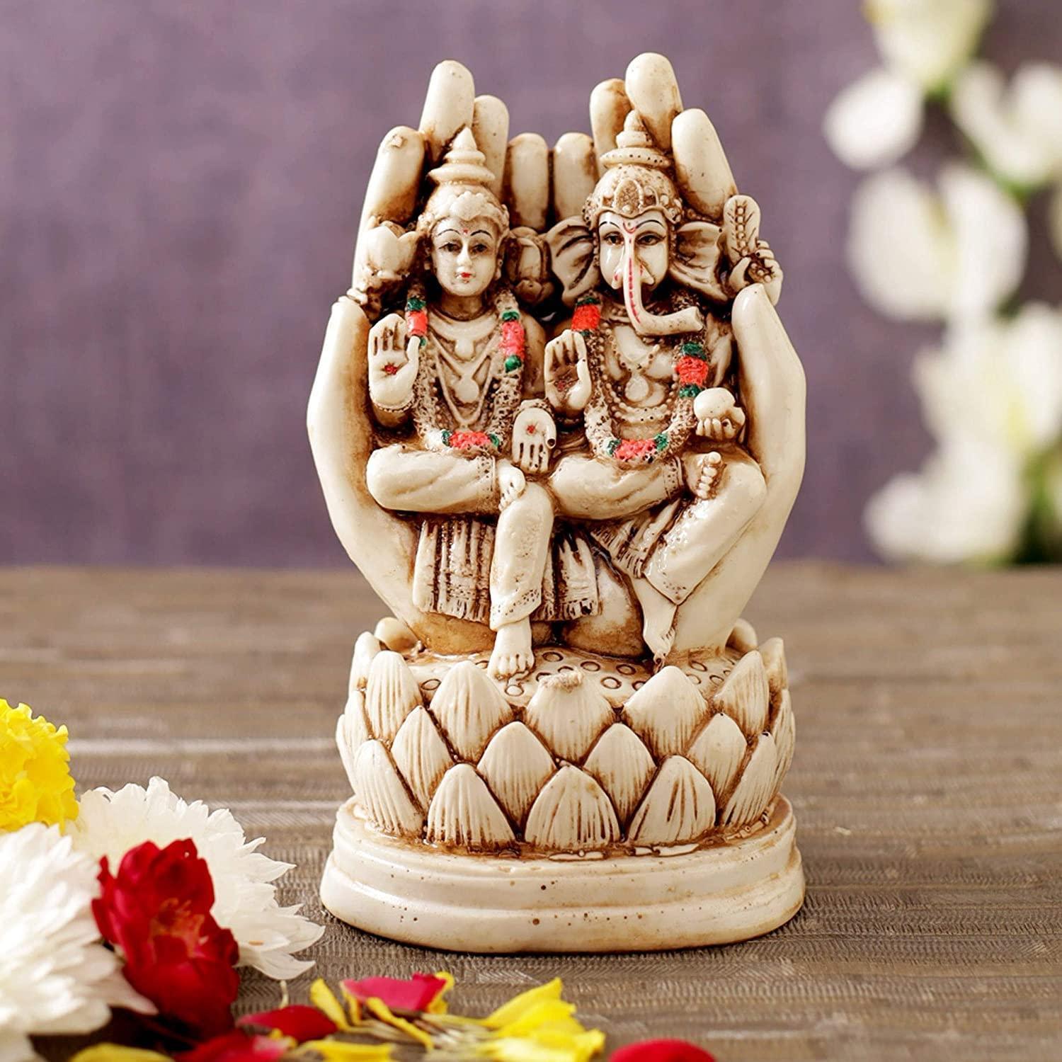 Lakshmi & Ganesh Idol Statue Showpiece Figures Items Great Gifts For Home Décor - Walgrow.com Lakshmi & Ganesh Idol Statue Showpiece Figures Items Great Gifts For Home Décor - Walgrow.com
