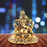 Lord Ganesha Brass Statue For Good Luck & Success /Pooja/Home Décor & Gifts Purpose - Walgrow.com