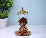 Lord Ganesha Carving Stand With Shivling And Dhanush For Pooja, Home Décor & Gifts Purpose - Walgrow.com