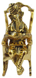 Lord Ganesha Statue Sitting on A Chair and Reading For Pooja, Home Décor & Gifts Purpose - Walgrow.com