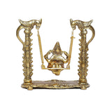 Lord Ganesha Swing jhula Statues for Temple Pooja, Home Décor & Gifts Purpose - Walgrow.com