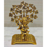 Metal Lord Ganesha with Tree Statue For Pooja, Home Décor & Gifts Purpose - Walgrow.com
