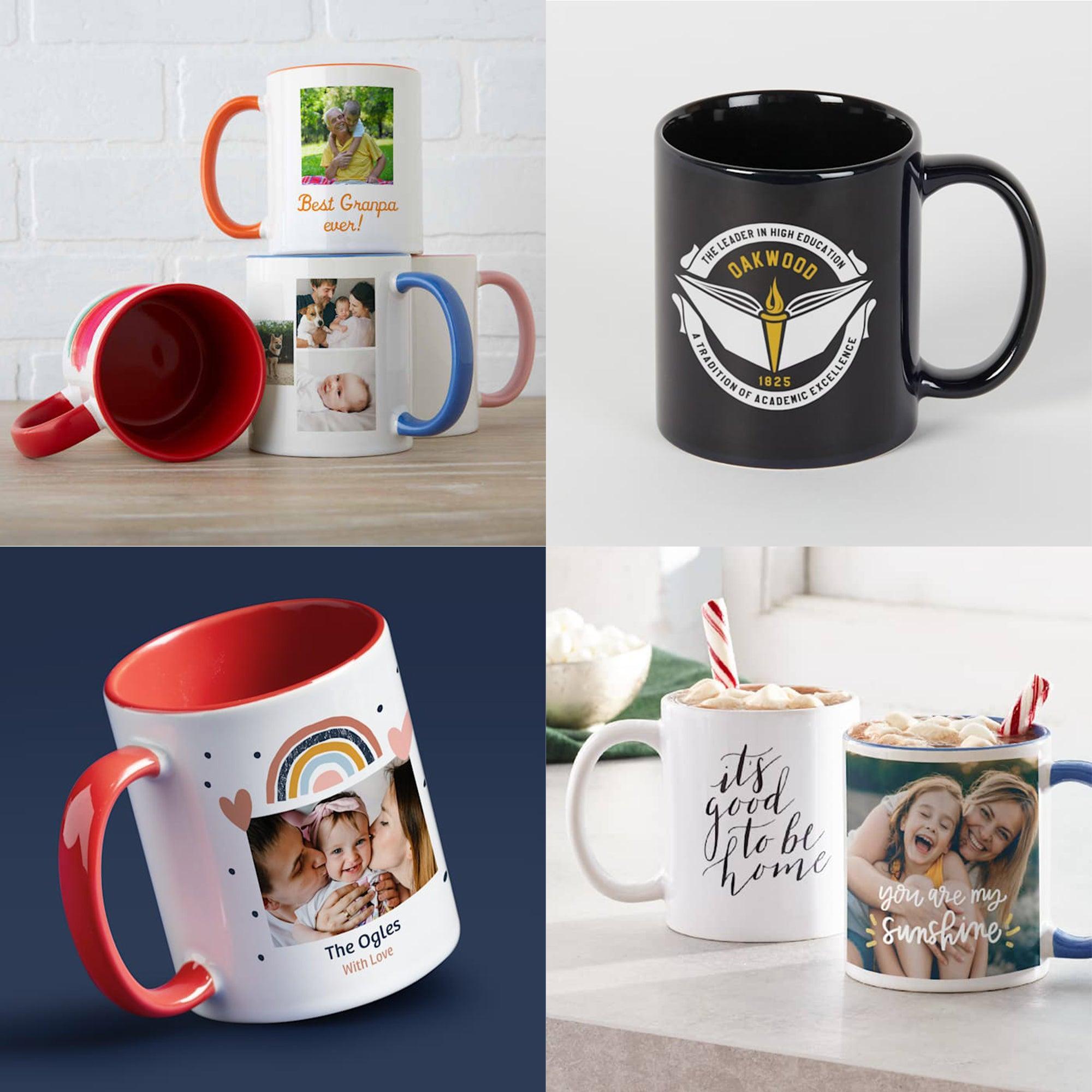 Personalise 2-Side & Wraparound High Quality Printing Ceramic Custom Coffee Mugs - Walgrow.com