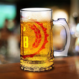 Personalized Custom Transparent Glass Beer Mugs Great Gift For Friends or Family - Walgrow.com