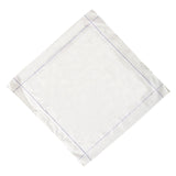 Personalized Initials Embroidery 100% Cotton Handkerchiefs (One Size, White with Gray Border) - Walgrow.com