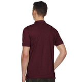Plain Super Soft Blend Cotton Summer Men's Half Sleeve Regular Fit Polo Shirt (Small, Maroon) - Walgrow.com