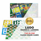Playboard Two In One Ludo & Snake Ladder Classic Strategy Board Game (Big Size, Multicolor) - Walgrow.com