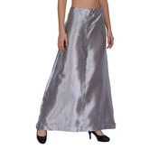 Satin Silk Saree Petticoat Solid Inskirt Underskirt Skirt Indian Sari Inner wear - Walgrow.com
