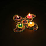 Smokeless Colored Unscented Wax Tealight Candles, Standard Burn Time 2-3 Hours (Multicoloured) - Walgrow.com