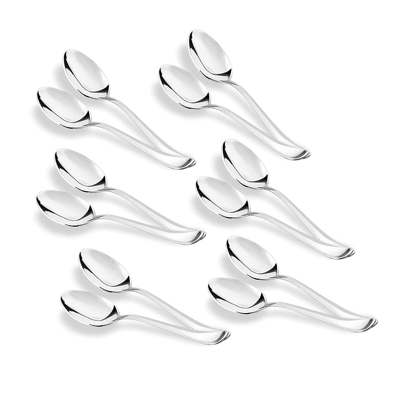Stainless Steel Assorted Design Dinnerware Table Spoon (16 Cm, Silver) - Walgrow.com