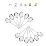 Stainless Steel Assorted Design Dinnerware Table Spoon (16 Cm, Silver) - Walgrow.com