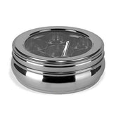 Stainless Steel Belly Shape Spices/Masala Dabba/Box with Lid, 7 Containers and Spoon ( 2.5 Ltr, Silver) - Walgrow.com