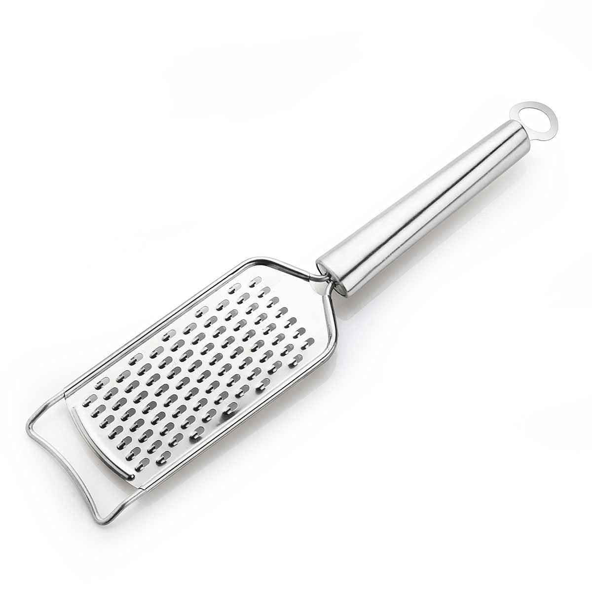 Stainless Steel Cheese/Ginger/Garlic/Nutmeg and Chocolate Grater (27 Cm, Silver) - Walgrow.com