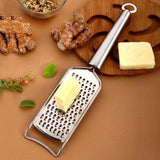 Stainless Steel Cheese/Ginger/Garlic/Nutmeg and Chocolate Grater (27 Cm, Silver) - Walgrow.com