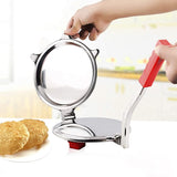 Stainless Steel Puri and Chapati Presser Machine with Handle For Kitchen Gadgets - Walgrow.com