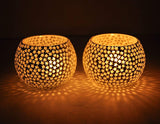Star Moroccan Mosaic Glass Votives Tealight Candle Holders For Home Decoration - Walgrow.com