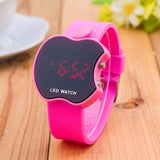Stylish Apple Shaped LED Screen Digital Watch Great Gift Kids For Boys and Girls (Pink) - Walgrow.com