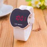 Stylish Apple Shaped LED Screen Digital Watch Great Gift Kids For Boys and Girls (White) - Walgrow.com