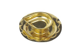 Traditional Brass Handcrafted Diya/Deepak/Oil Lamp For Worship God (Golden) - Walgrow.com