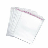 100 Times Reusable Glue Bopp Flap Tape Seal Plastic Bags For Packing (Transparent , Pack Of 50) - Walgrow.com