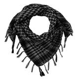 Zindwear Unisex Cotton Arab Keffiyeh Desert Shemagh Military Arafat Scarf/Scarves/Wrap (40 X 40 Inch, Dark Grey) - Walgrow.com