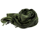 Zindwear Unisex Cotton Army Arab Keffiyeh Desert Shemagh Military Arafat Scarf/Scarves/Wrap (43" x 43") - Walgrow.com