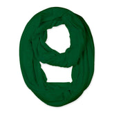 Zindwear Women's Cotton Hosiery Infinity Around Loop Convertible Scarves/Wraps (One Size, Green) - Walgrow.com