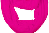 Zindwear Women's Cotton Hosiery Infinity Around Loop Convertible Scarves/Wraps (One Size, Hot Pink) - Walgrow.com