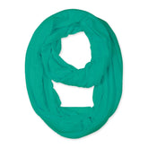 Zindwear Women's Cotton Hosiery Infinity Around Loop Convertible Scarves/Wraps (One Size, Sea Green) - Walgrow.com