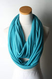 Zindwear Women's Cotton Hosiery Infinity Around Loop Convertible Scarves/Wraps (One Size, Sky Blue) - Walgrow.com