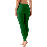 Zindwear Women's Cotton Soft Plain Summer Stretchy Ankle Length Leggings (One Size, Green) - Walgrow.com
