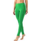 Zindwear Women's Cotton Soft Plain Summer Stretchy Ankle Length Leggings (One Size, Light Green) - Walgrow.com
