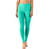 Zindwear Women's Cotton Soft Plain Summer Stretchy Ankle Length Leggings (One Size, Sea Green) - Walgrow.com