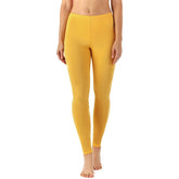 Zindwear Women's Cotton Soft Plain Summer Stretchy Ankle Length Leggings (One Size, Yellow) - Walgrow.com