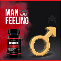 Bhumija Lifesciences Testosterone Booster Enhancement Energy and Focus Strength Supplement for Men's/Male (1 Bottle, 60 Capsules)