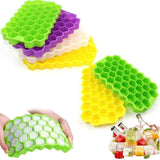37 Cavity Ice Cube Tray Honeycomb Ice Cube Mold Food Grade Flexible Silicone Whiskey Cocktail - Walgrow.com